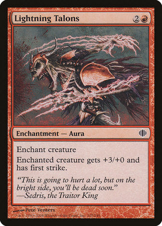 Lightning Talons [Shards of Alara] | Fandemonia Ltd
