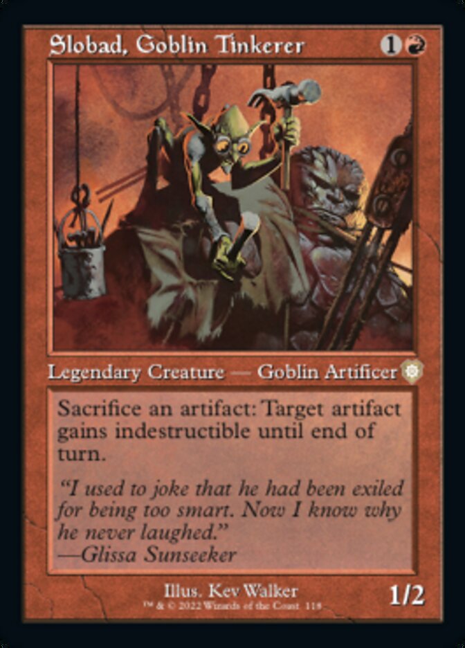Slobad, Goblin Tinkerer (Retro) [The Brothers' War Commander] | Fandemonia Ltd