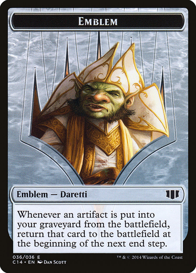 Daretti, Scrap Savant Emblem // Tuktuk the Returned Double-sided Token [Commander 2014 Tokens] | Fandemonia Ltd