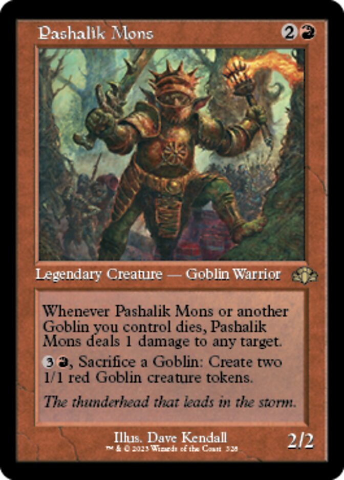 Pashalik Mons (Retro) [Dominaria Remastered] | Fandemonia Ltd