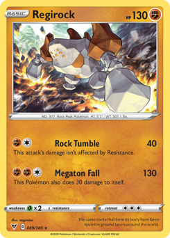 Regirock (089/185) [Sword & Shield: Vivid Voltage] | Fandemonia Ltd