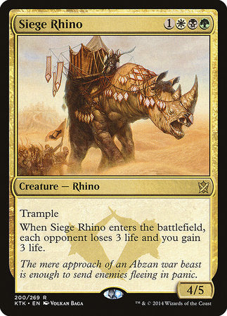 Siege Rhino [Khans of Tarkir] | Fandemonia Ltd