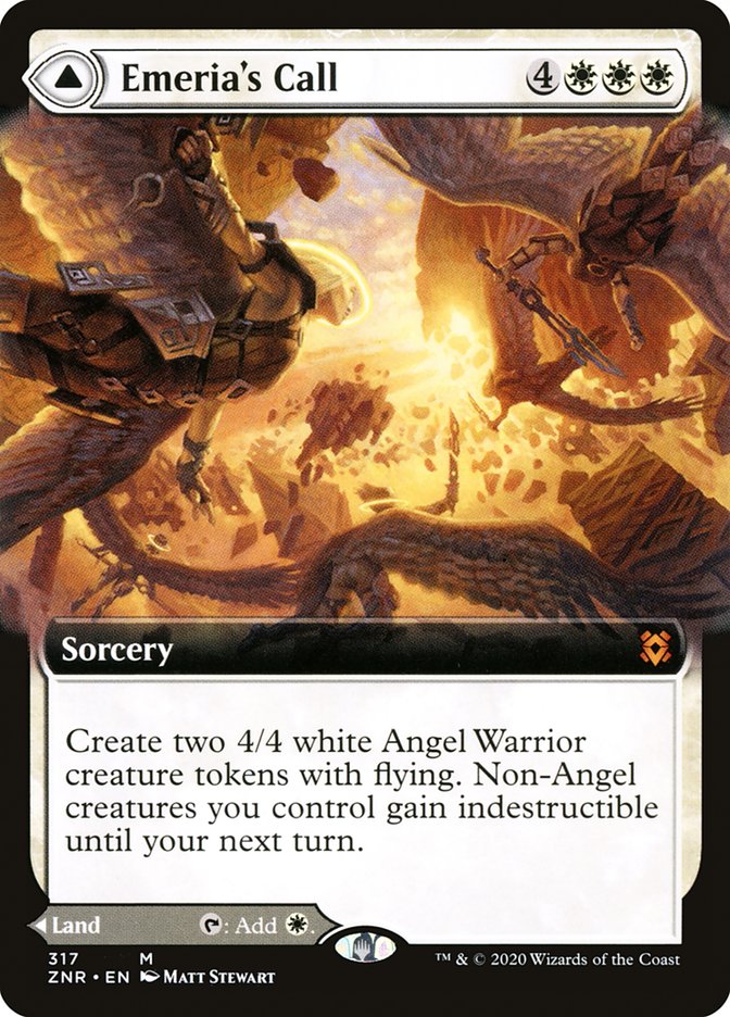 Emeria's Call // Emeria, Shattered Skyclave (Extended Art) [Zendikar Rising] | Fandemonia Ltd
