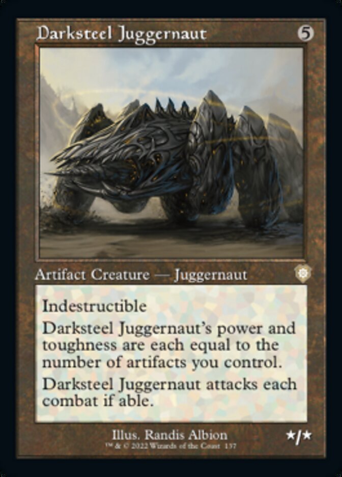 Darksteel Juggernaut (Retro) [The Brothers' War Commander] | Fandemonia Ltd