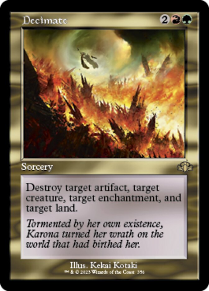 Decimate (Retro) [Dominaria Remastered] | Fandemonia Ltd