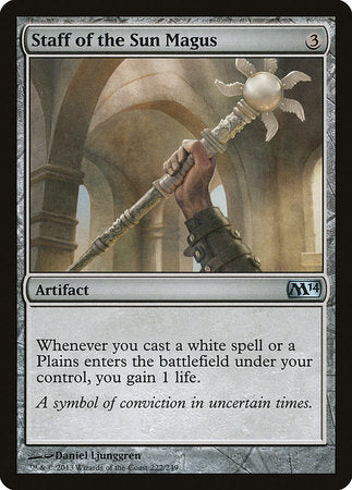 Staff of the Sun Magus [Magic 2014] | Fandemonia Ltd