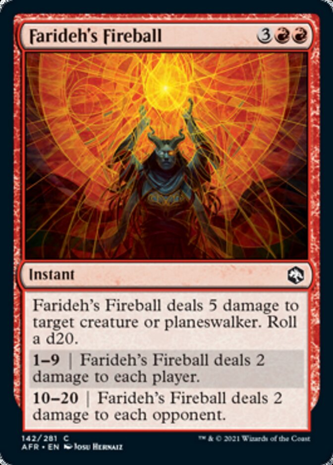 Farideh's Fireball [Dungeons & Dragons: Adventures in the Forgotten Realms] | Fandemonia Ltd