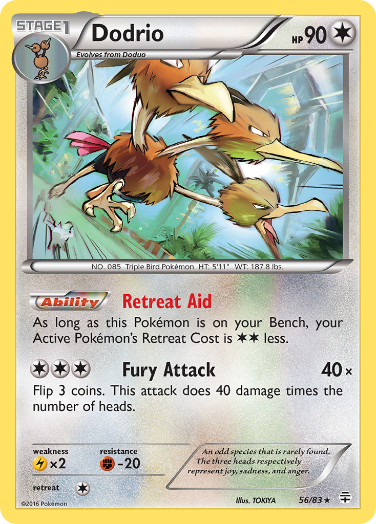 Dodrio (56/83) [XY: Generations] | Fandemonia Ltd