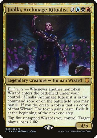 Inalla, Archmage Ritualist (Commander 2017) [Commander 2017 Oversized] | Fandemonia Ltd