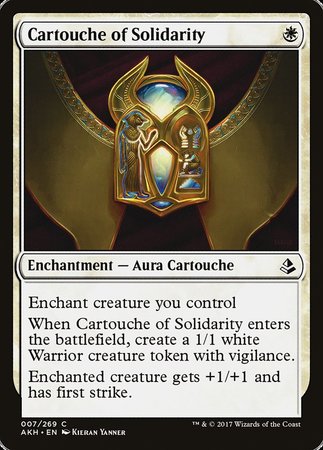 Cartouche of Solidarity [Amonkhet] | Fandemonia Ltd