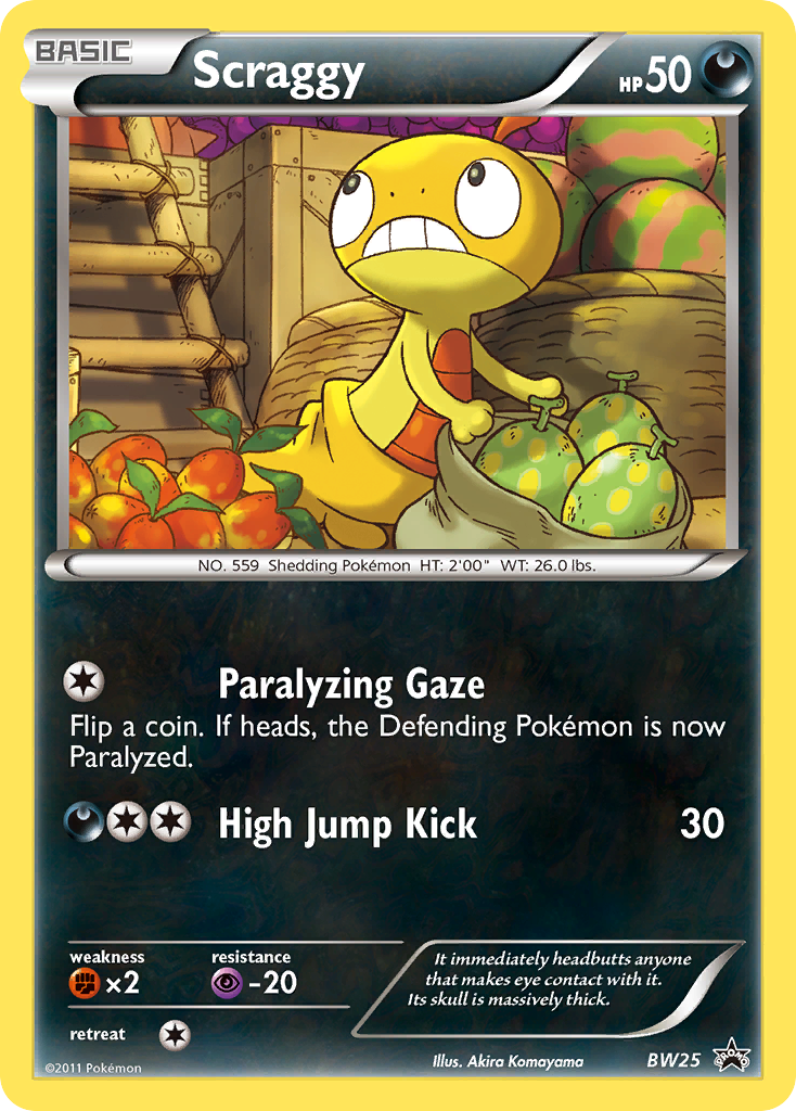 Scraggy (BW25) [Black & White: Black Star Promos] | Fandemonia Ltd