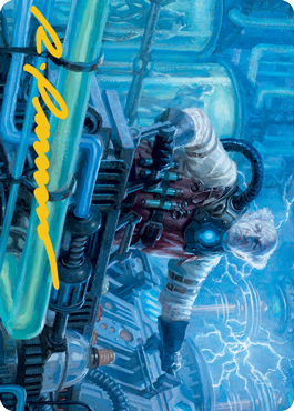 Ludevic, Necrogenius Art Card (Gold-Stamped Signature) [Innistrad: Midnight Hunt Art Series] | Fandemonia Ltd
