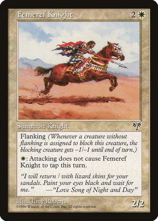 Femeref Knight [Mirage] | Fandemonia Ltd