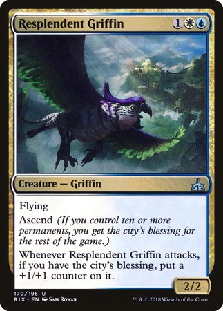 Resplendent Griffin [Rivals of Ixalan] | Fandemonia Ltd
