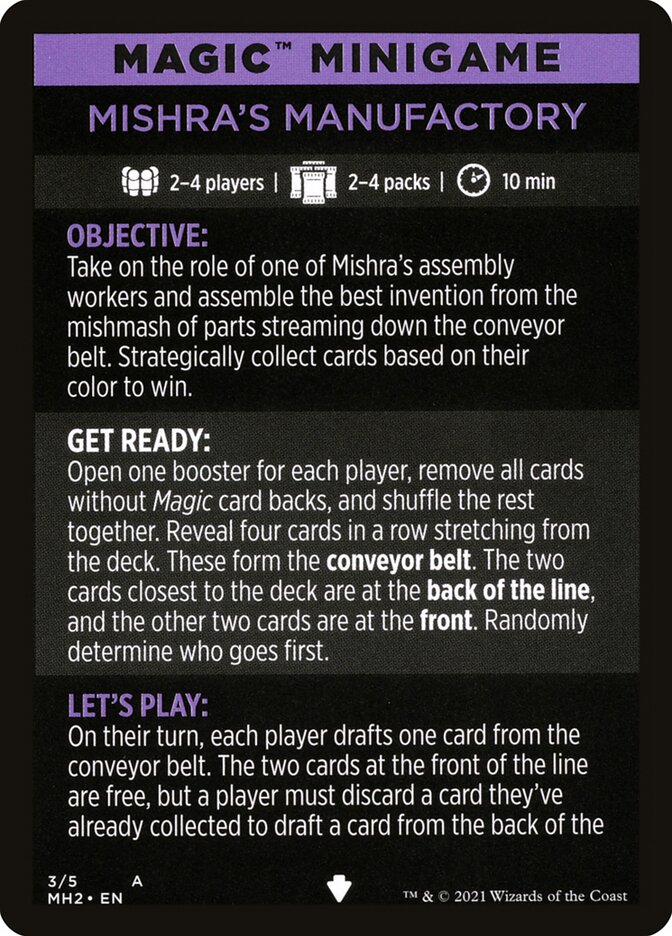 Mishra's Manufactory (Magic Minigame) [Modern Horizons 2 Minigame] | Fandemonia Ltd