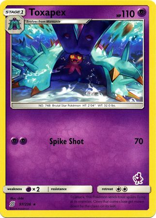 Toxapex (97/236) (Mewtwo Deck) [Battle Academy 2020] | Fandemonia Ltd