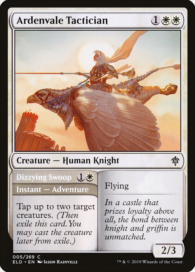 Ardenvale Tactician // Dizzying Swoop [Throne of Eldraine] | Fandemonia Ltd