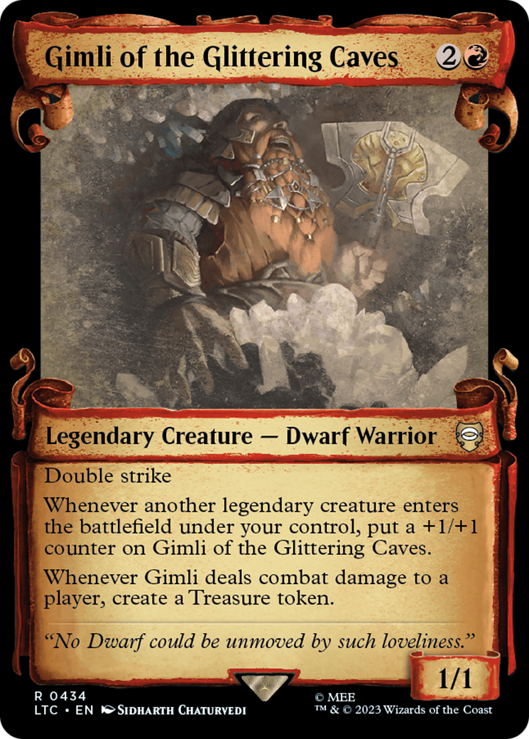 Gimli of the Glittering Caves [The Lord of the Rings: Tales of Middle-Earth Commander Showcase Scrolls] | Fandemonia Ltd
