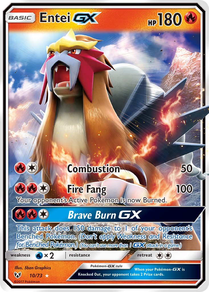 Entei GX (10/73) [Sun & Moon: Shining Legends] | Fandemonia Ltd