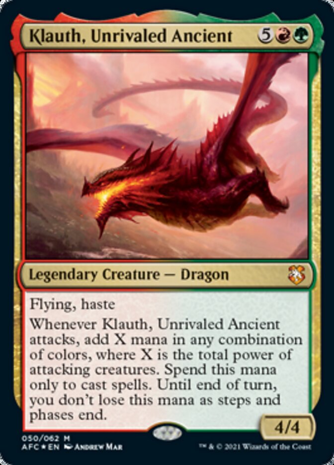 Klauth, Unrivaled Ancient [Dungeons & Dragons: Adventures in the Forgotten Realms Commander] | Fandemonia Ltd