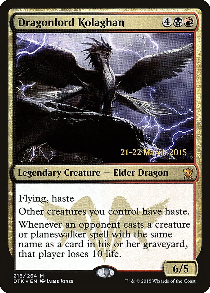 Dragonlord Kolaghan  [Dragons of Tarkir Prerelease Promos] | Fandemonia Ltd