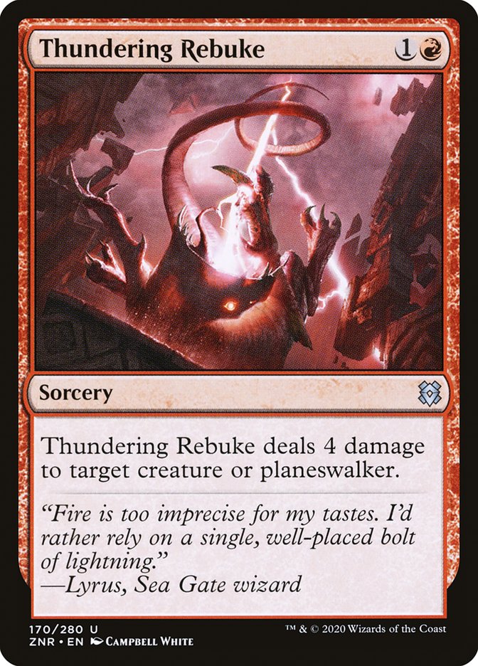 Thundering Rebuke [Zendikar Rising] | Fandemonia Ltd