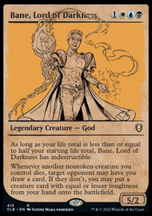 Bane, Lord of Darkness (Showcase) [Commander Legends: Battle for Baldur's Gate] | Fandemonia Ltd