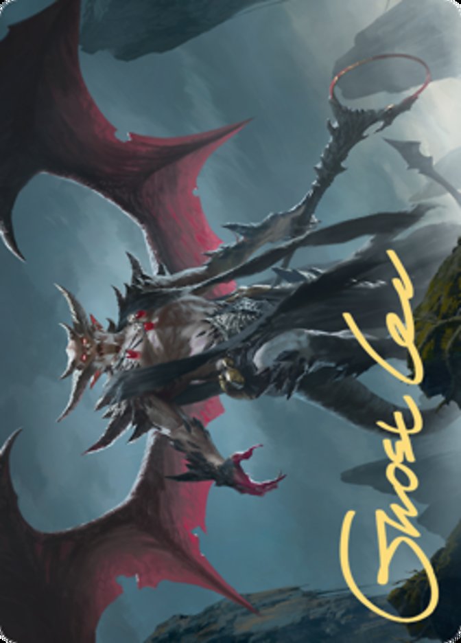 Taborax, Hope's Demise Art Card (Gold-Stamped Signature) [Zendikar Rising Art Series] | Fandemonia Ltd