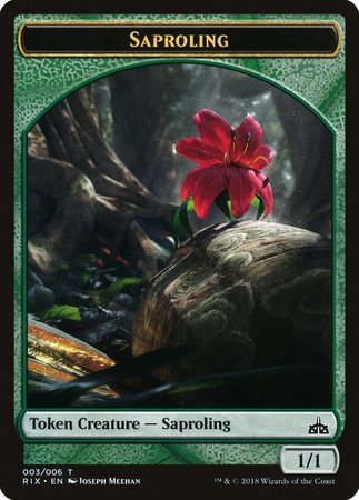 Saproling Token (003) [Rivals of Ixalan Tokens] | Fandemonia Ltd