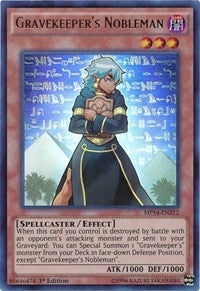 Gravekeeper's Nobleman [MP14-EN212] Ultra Rare | Fandemonia Ltd