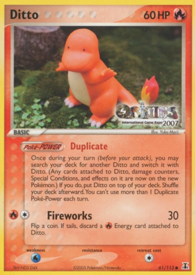 Ditto (61/113) (Origins Game Fair 2007) [EX: Delta Species] | Fandemonia Ltd