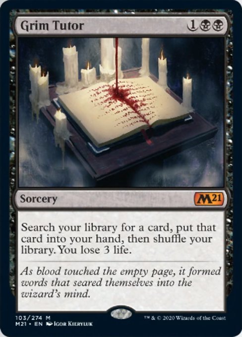 Grim Tutor [Core Set 2021] | Fandemonia Ltd