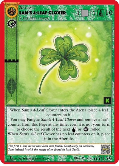 Sam's 4-Leaf Clover [Cryptid Nation: Kickstarter Edition] | Fandemonia Ltd