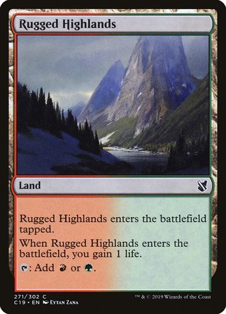 Rugged Highlands [Commander 2019] | Fandemonia Ltd