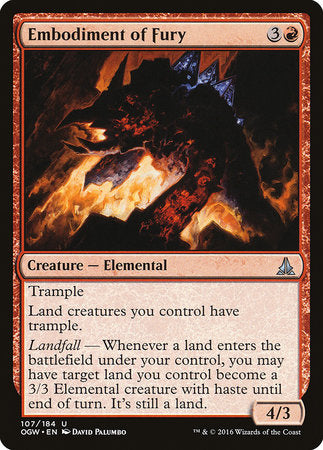Embodiment of Fury [Oath of the Gatewatch] | Fandemonia Ltd