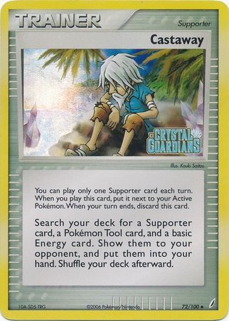 Castaway (72/100) (Stamped) [EX: Crystal Guardians] | Fandemonia Ltd