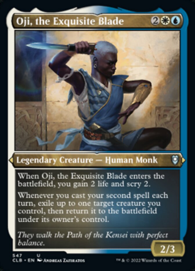 Oji, the Exquisite Blade (Foil Etched) [Commander Legends: Battle for Baldur's Gate] | Fandemonia Ltd