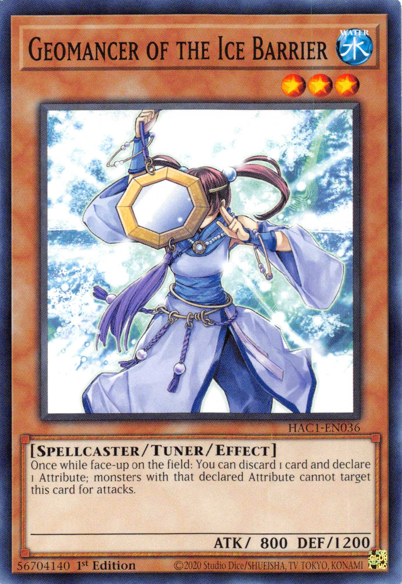 Geomancer of the Ice Barrier [HAC1-EN036] Common | Fandemonia Ltd