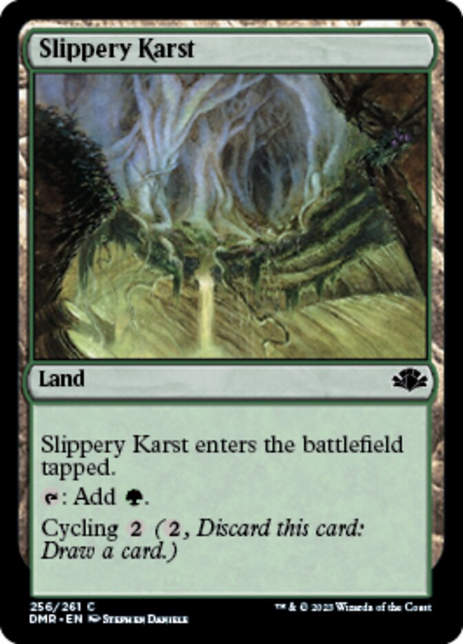 Slippery Karst [Dominaria Remastered] | Fandemonia Ltd