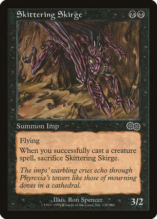 Skittering Skirge [Urza's Saga] | Fandemonia Ltd