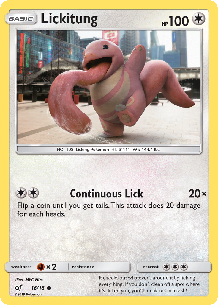 Lickitung (16/18) [Sun & Moon: Detective Pikachu] | Fandemonia Ltd