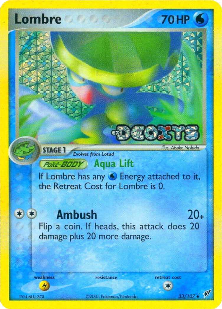 Lombre (33/107) (Stamped) [EX: Deoxys] | Fandemonia Ltd