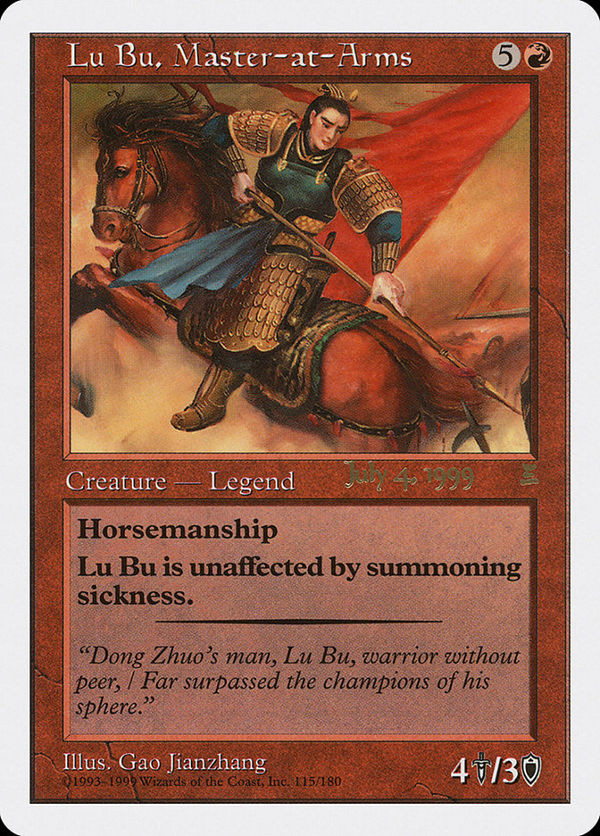 Lu Bu, Master-at-Arms (July 4, 1999) [Portal Three Kingdoms Promos] | Fandemonia Ltd