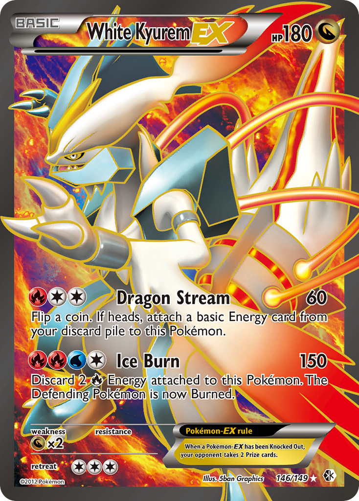 White Kyurem EX (146/149) [Black & White: Boundaries Crossed] | Fandemonia Ltd