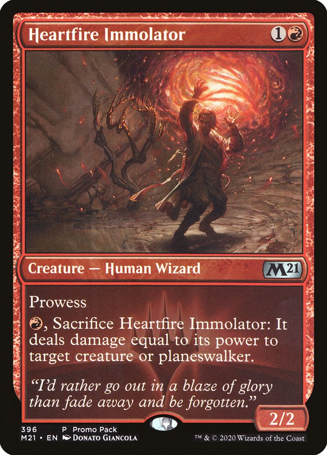 Heartfire Immolator (Promo Pack) [Core Set 2021 Promos] | Fandemonia Ltd