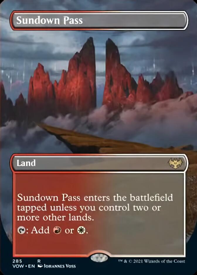 Sundown Pass (Borderless) [Innistrad: Crimson Vow] | Fandemonia Ltd