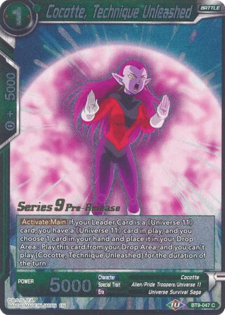 Cocotte, Technique Unleashed (BT9-047) [Universal Onslaught Prerelease Promos] | Fandemonia Ltd