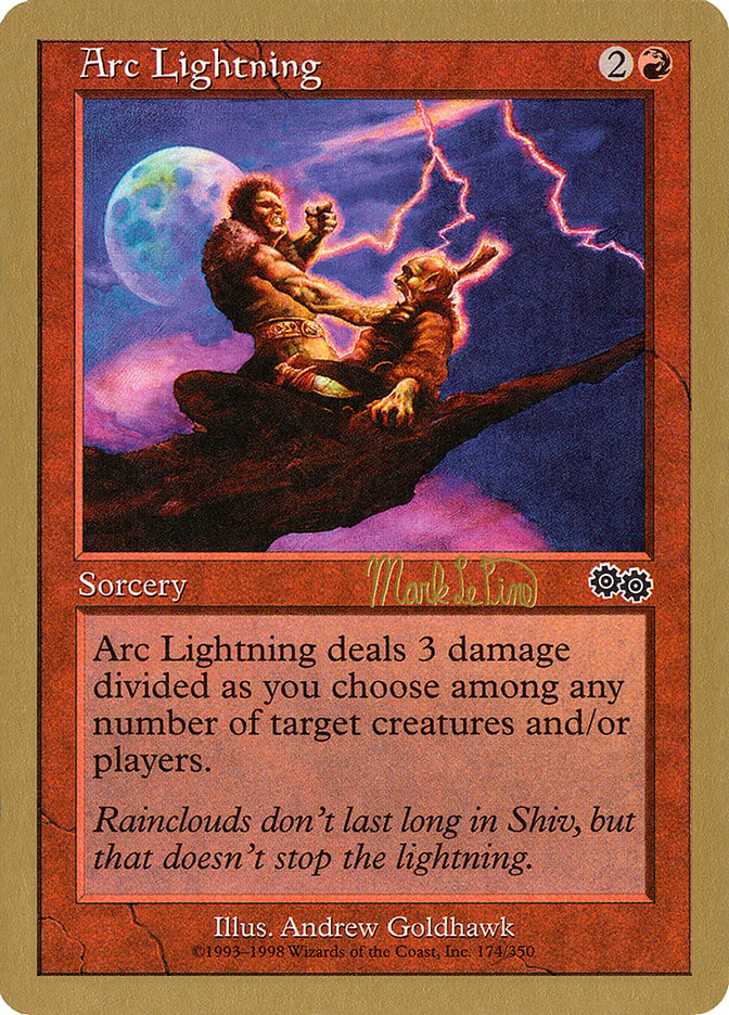 Arc Lightning (Mark Le Pine) [World Championship Decks 1999] | Fandemonia Ltd
