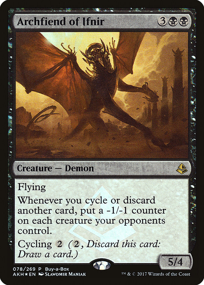 Archfiend of Ifnir (Buy-A-Box) [Amonkhet Promos] | Fandemonia Ltd