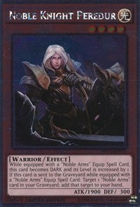 Noble Knight Peredur [NKRT-EN010] Platinum Rare | Fandemonia Ltd